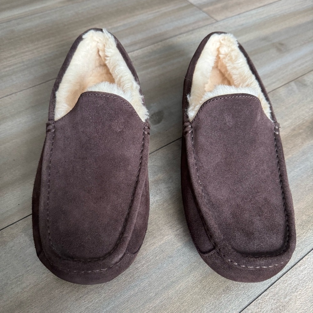 NWOT UGG Men's Ascot Slipper Shoe Exppresso Bean Brown Size 10 - Picture 2 of 7